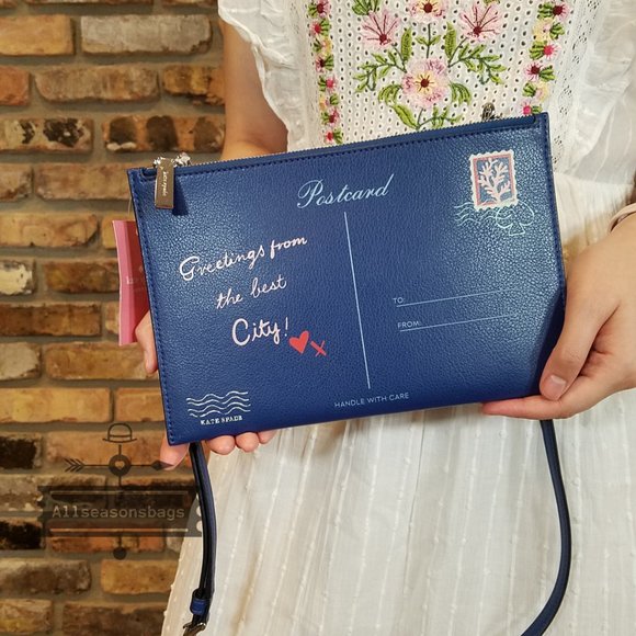 Kate Spade Postcard Off The Grid Crossbody Blue